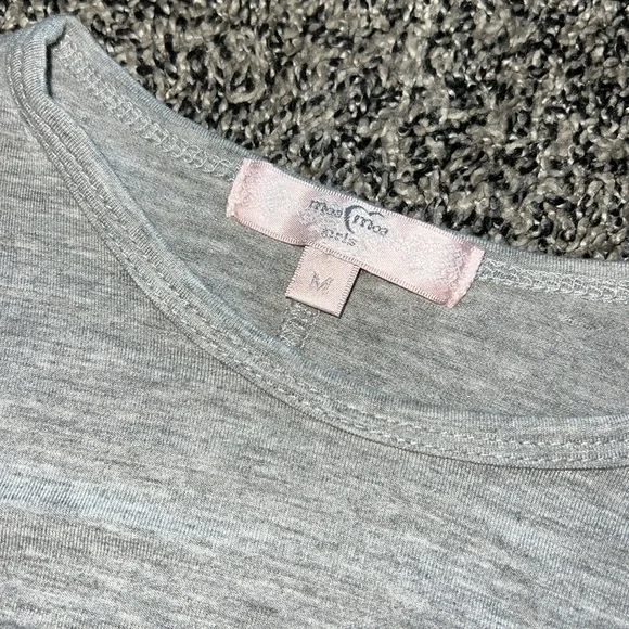 Girls 7/8 bundle tie dye dress•denim vest•grey top - Picture 2 of 7